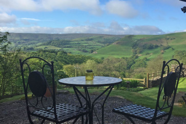 The amazing view that can be enjoyed in complete privacy at Foel Fach