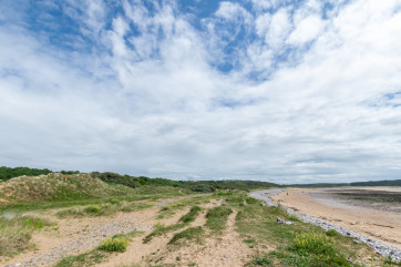 Looking East towards Merthyr Mawr and Ogmore Beach