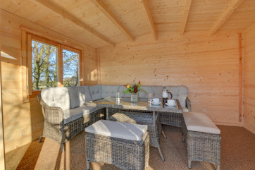Interior of Summer House with furniture
