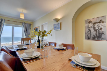 Panoramic views from the sitting room and dining area