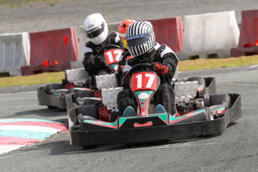 Go Karting at the Glan Y Gors Circuit in Cerrig Y Druidion