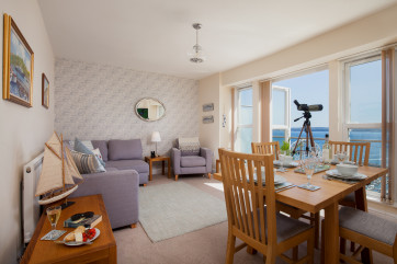 Bright and Spacious Living Area in South Devon Holiday Apartment