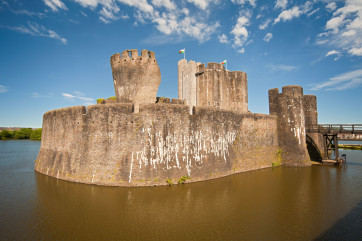 Caerphilly Castle  -  only 10 miles away