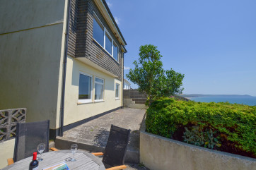 Patio with sea views