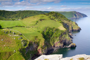 The stunning Lynton coastline