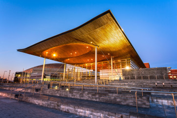 Y Senedd in Cardiff Bay
