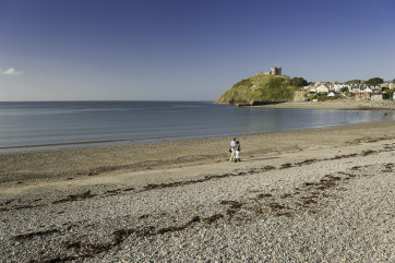 Cricieth Castle and Beach