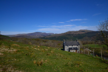 The property stands down below the lane