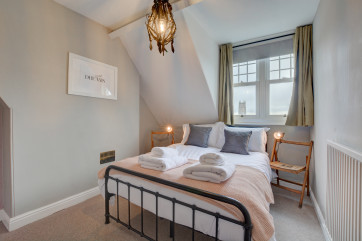 Third floor bedroom with double bed