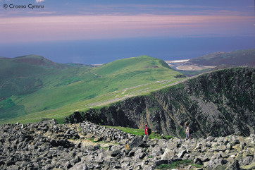 The view from Cadair Idris - one of the nearest Snowdonia peaks