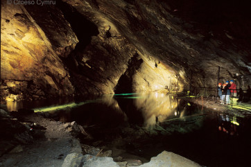 World famous underground tour at Llechwedd Slate Caverns