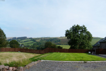 The view across the nearby countryside