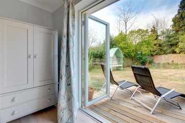 Start the day with a hit of fresh air when the bedroom patio doors are open.