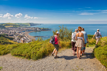Looking out over Aberystwyth from Constitution Hill