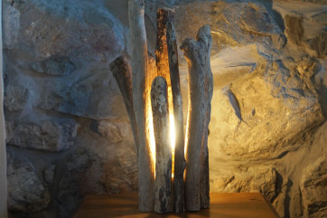 Bedroom 1 with double bed and breathtaking views.