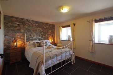 Bedroom 1 with double bed and breathtaking views.