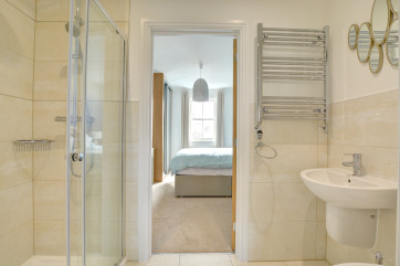 Shower room serving the two double bedrooms