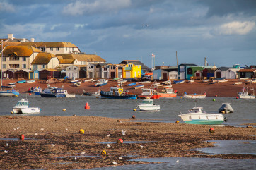 View from Shaldon Beach across to Teignmouth