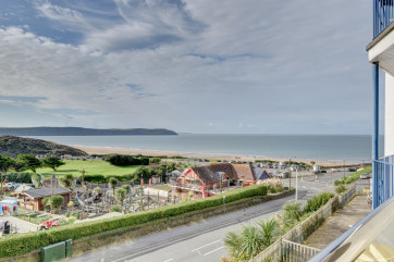 Stunning views out over Woolacombe village and beach