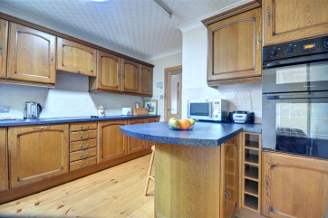 There is a breakfast bar