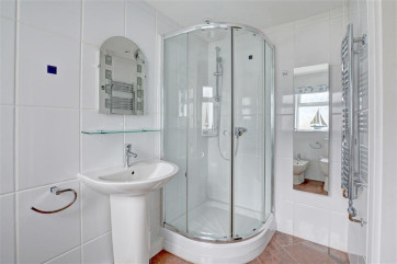 Shower room with shower, wc, bidet and whb