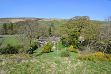 A spring view of Ingheads from the top of the garden