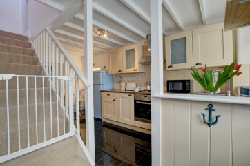 Kitchen and staircase