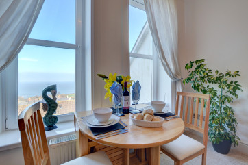 You can see Ilfracombe harbour from the comfort of your apartment 