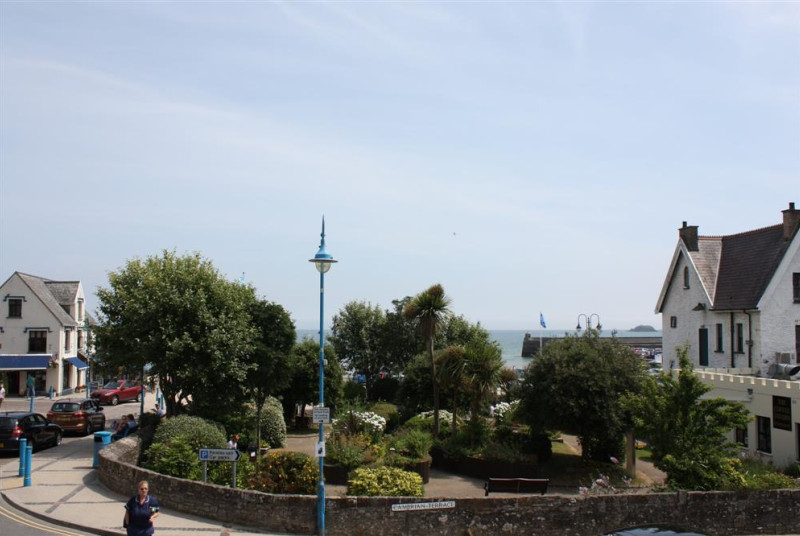 Super views across the Sensory Garden and of Saundersfoot bay and harbour
