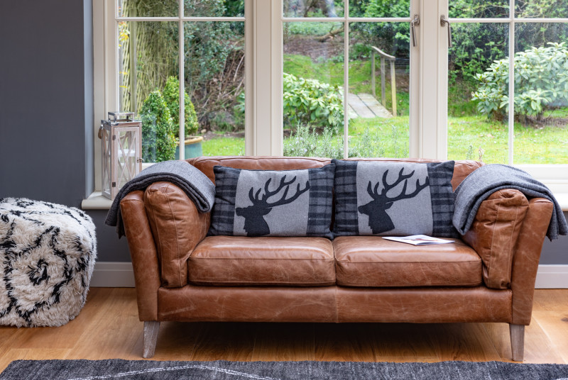 Comfy leather sofa