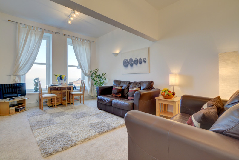 The open plan living area is very comfortable and spacious