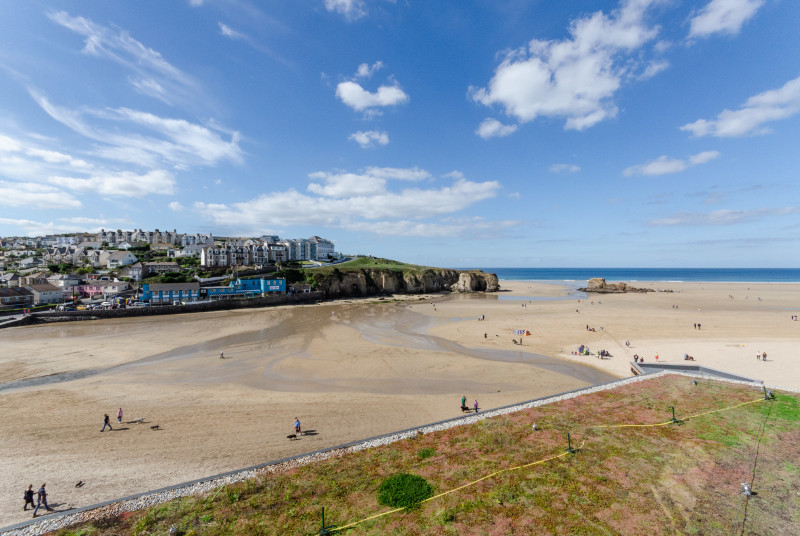 Views across the beach from No 34 The Dunes