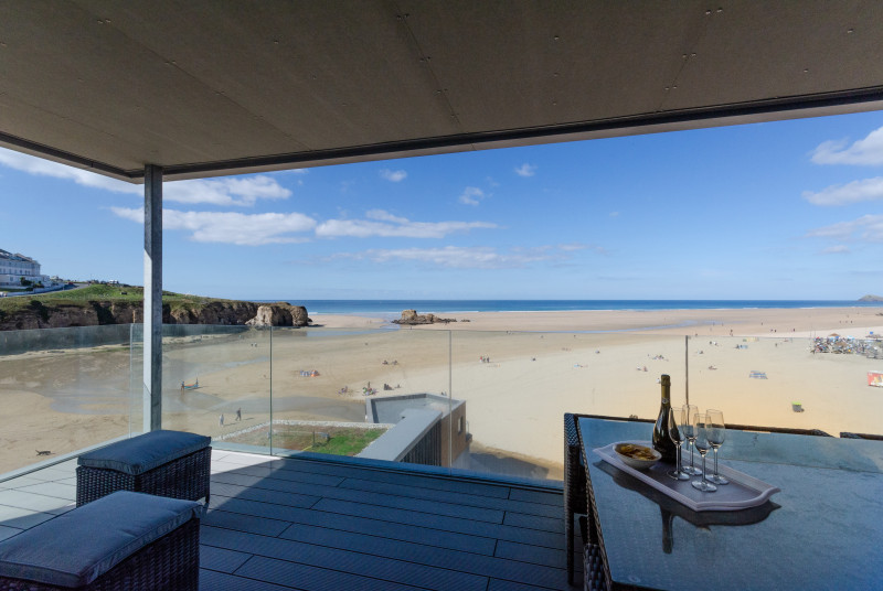 Drinks on the balcony