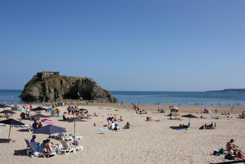 One of Tenby's lovely sandy beaches just a short drive away