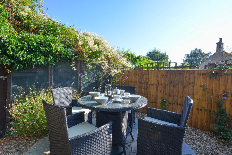 Patio area with seating