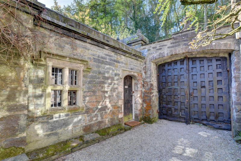 The Gatehouse is in the courtyard, just inside the main castle gate