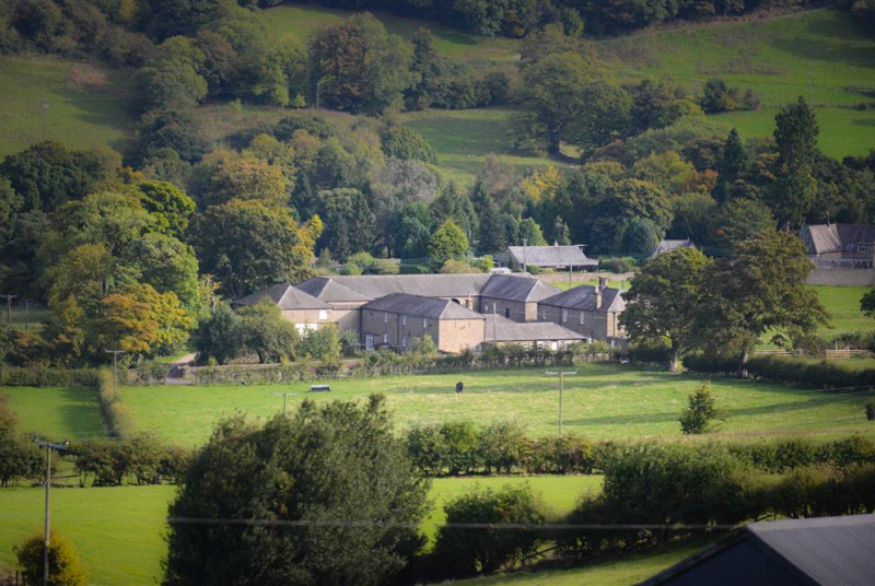 Stunning views over open countryside.