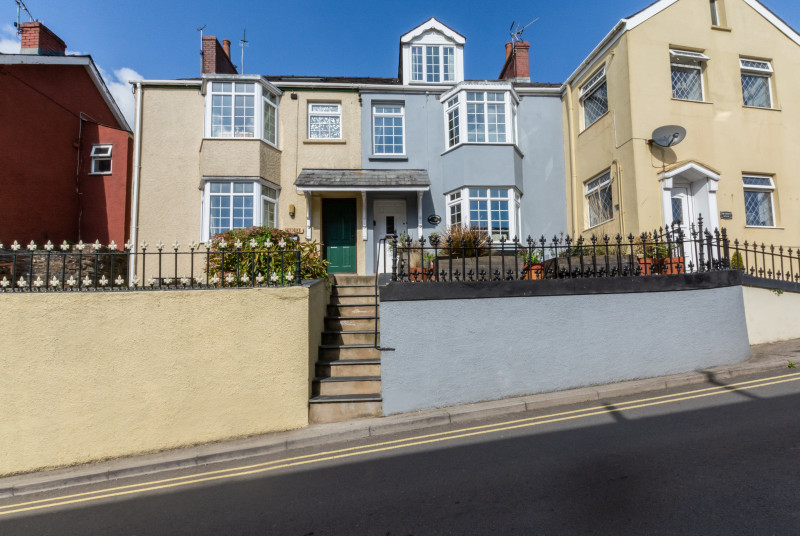 An exterior photo of Woodbine Cottage, Saundersfoot.