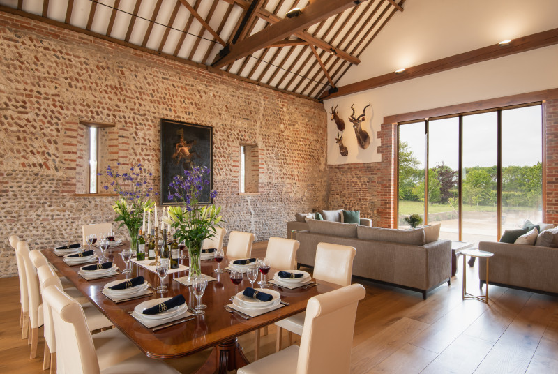 Well lit Dining Area