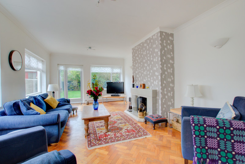 Lounge with open fire