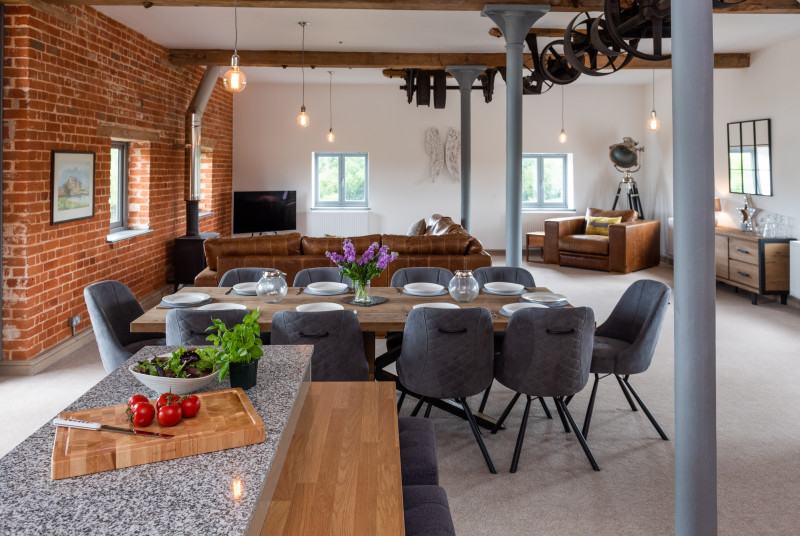 Open plan living area