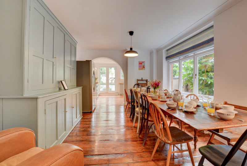 Dining area with seating for 12