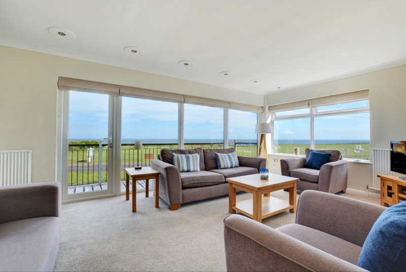 First floor very well furnished sitting room, tastefully decorated with amazing views