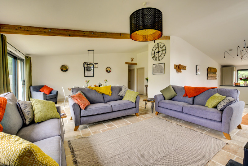 Spacious Sitting Area with comfortable seating