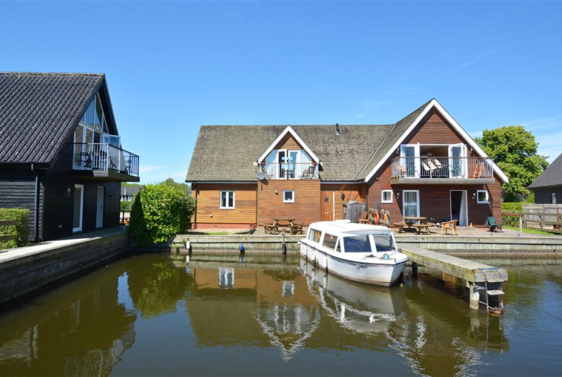 Exterior image of this delightful waterside property