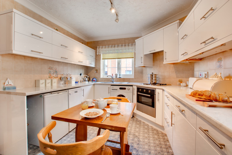 The spacious kitchen offer the perfect spot for morning coffee