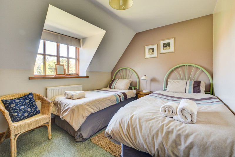 A cosy twin bedded room, ideal for children