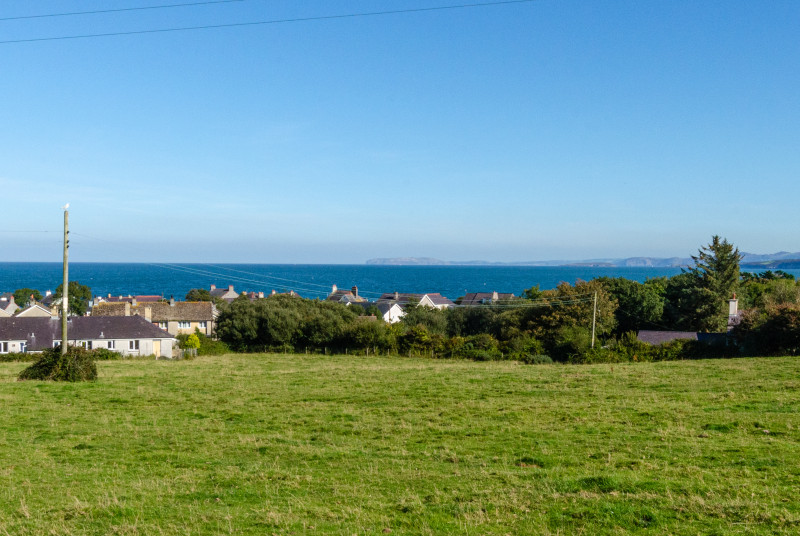 Moelfre with the sea beyond