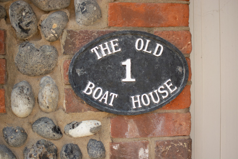 The Old Boathouse nameplate