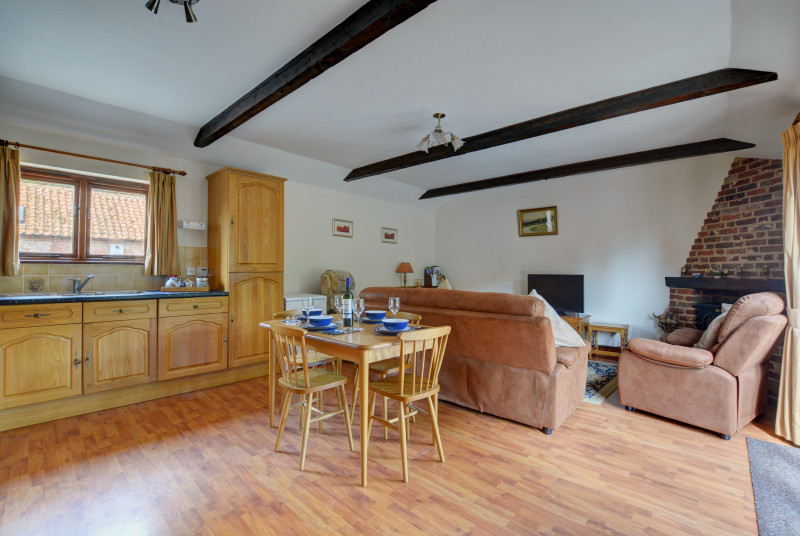 Open plan living space with a light and airy feel and plenty of room for all the family
